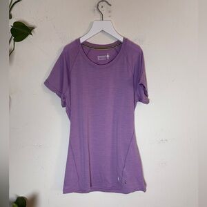 Smartwool Purple Short Sleeve Tee XS